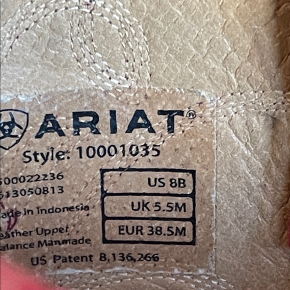 Ariat Vibrant Red Leather Western Boots - Picture 9 of 14